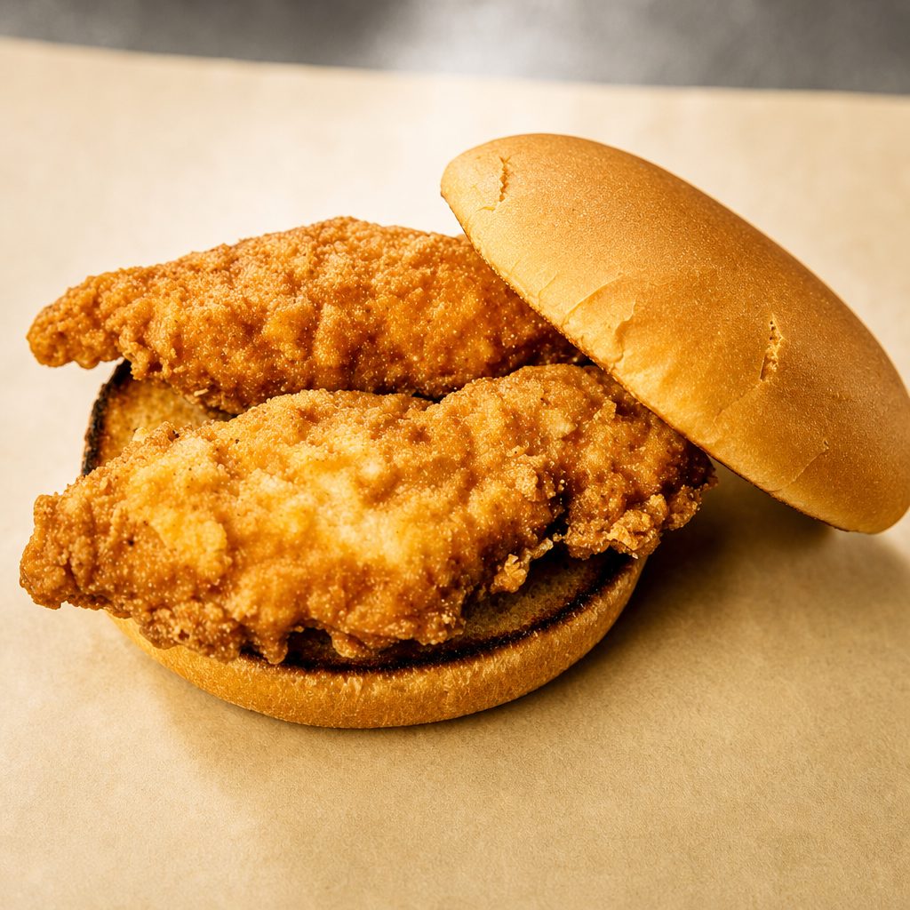 Chicken Tender Burger.