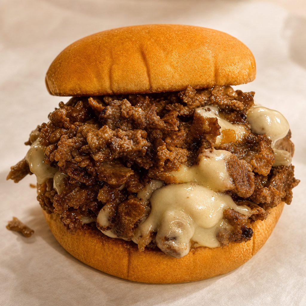 Shaved Steak Burger.