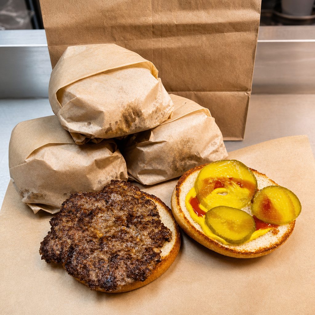 Little Big Burger Bag Size.